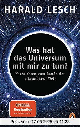 Binding : Taschenbuch, Edition : Erstmals im TB, Label : Penguin Verlag, Publisher : Penguin Verlag, medium : Taschenbuch, numberOfPages : 208, publicationDate : 2021-11-09, releaseDate : 2021-11-09, authors : Harald Lesch, ISBN : 3328106685