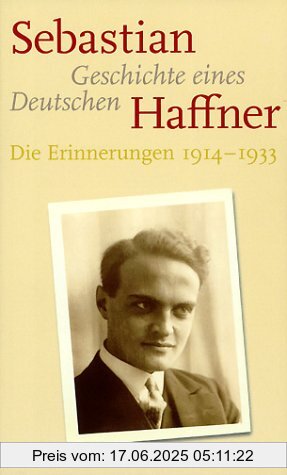 Binding : Gebundene Ausgabe, Edition : 6., Label : dva, Publisher : dva, NumberOfItems : 1, medium : Gebundene Ausgabe, numberOfPages : 239, publicationDate : 2003-01-01, authors : Sebastian Haffner, languages : german, ISBN : 3421054096