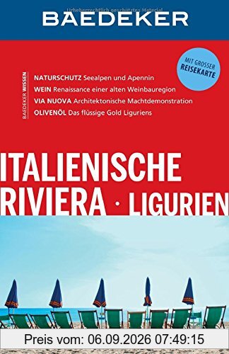Baedeker Reiseführer Italienische Riviera, Ligurien: mit GROSSER REISEKARTE