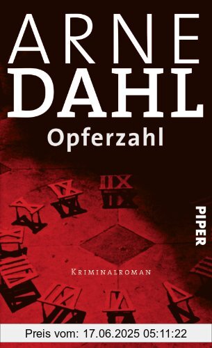 Binding : Gebundene Ausgabe, Label : Piper, Publisher : Piper, medium : Gebundene Ausgabe, numberOfPages : 448, publicationDate : 2011-02-24, authors : Arne Dahl, translators : Wolfgang Butt, languages : german, ISBN : 3492049680