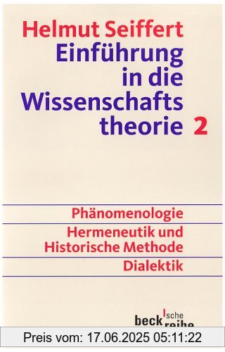 Binding : Taschenbuch, Edition : 11, Label : C.H.Beck, Publisher : C.H.Beck, medium : Taschenbuch, numberOfPages : 368, publicationDate : 2006-10-27, authors : Helmut Seiffert, languages : german, ISBN : 3406541356