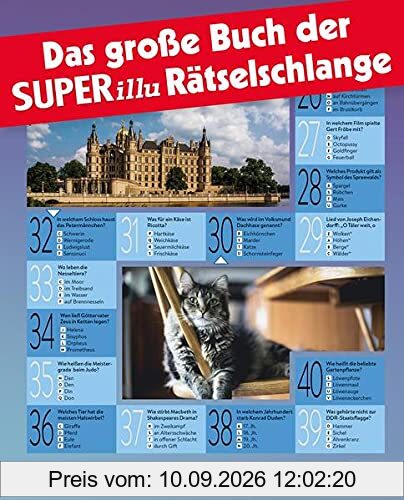 Das große Buch der SUPERillu-Rätselschlange: Kniffliges Kult-Quiz für Ratefüchse