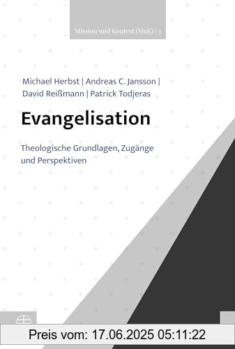 Binding : Gebundene Ausgabe, Edition : 1, Label : Evangelische Verlagsanstalt, Publisher : Evangelische Verlagsanstalt, medium : Gebundene Ausgabe, numberOfPages : 540, publicationDate : 2024-02-23, authors : Michael Michael Herbst, Jansson, Andreas C., David Reißmann, Patrick Todjeras, ISBN : 3374075142