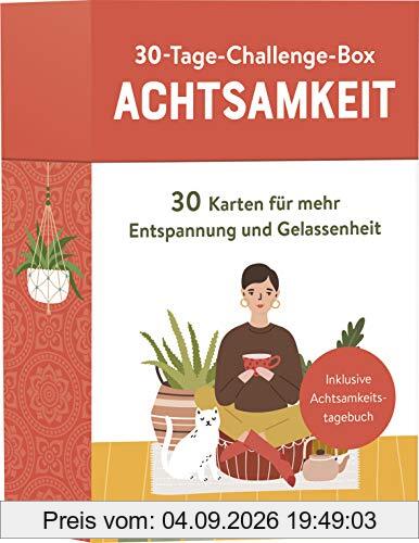 30-Tage-Challenge-Box Achtsamkeit: 30 Karten für mehr Entspannung und Gelassenheit