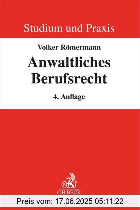 Binding : Taschenbuch, Edition : 4., vollständig neu bearbeitete, Label : C.H.Beck, Publisher : C.H.Beck, medium : Taschenbuch, numberOfPages : 207, publicationDate : 2022-10-10, authors : Volker Römermann, Wolfgang Hartung, ISBN : 3406780377