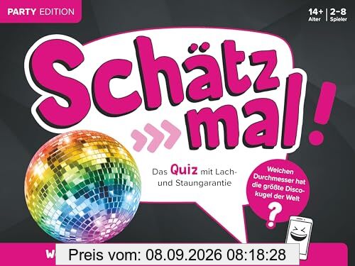 Schätz mal! Party Edition: Das Quiz mit Lach- und Staungarantie I Ab 14 Jahre I 2-8 Spieler I Spiele-Block