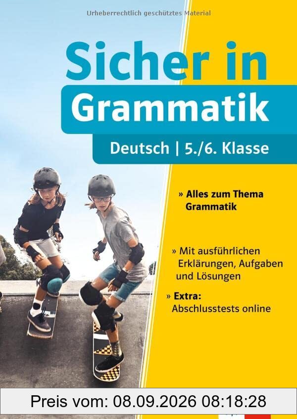 Klett Sicher in Deutsch Grammatik 5./6. Klasse: Alles zum Thema Grammatik