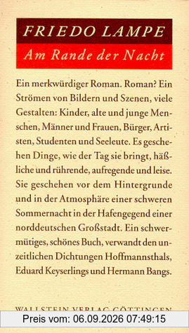 Am Rande der Nacht. Roman