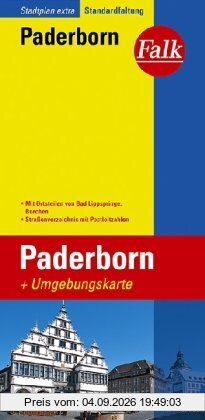 Falk Stadtplan Extra Standardfaltung Paderborn