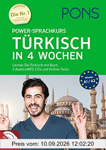PONS Power-Sprachkurs Türkisch: Lernen Sie Türkisch mit Buch, 2 Audio+MP3-CDs und Online-Tests