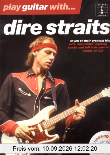 Play Guitar With Dire Straits TAB + CD: Songbuch für Gitarre mit Tabulatur
