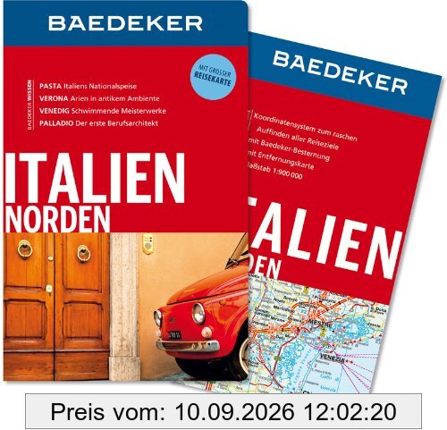 Baedeker Reiseführer Italien Norden: Mit grosser Reisekarte