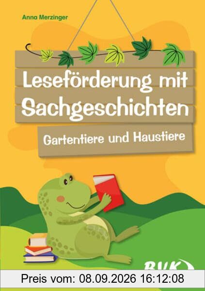 Leseförderung mit Sachgeschichten - Gartentiere und Haustiere | Lesezeit im Sachunterricht