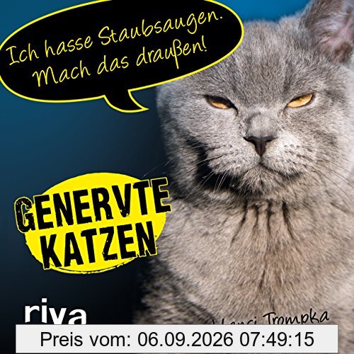 Genervte Katzen: Ich hasse Staubsaugen. Mach das draußen!