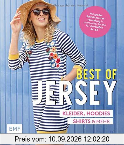 Best of Jersey – Kleider, Hoodies, Shirts und mehr: Von Größe 34–44 – Mit 6 Schnittmusterbogen in praktischer Tasche