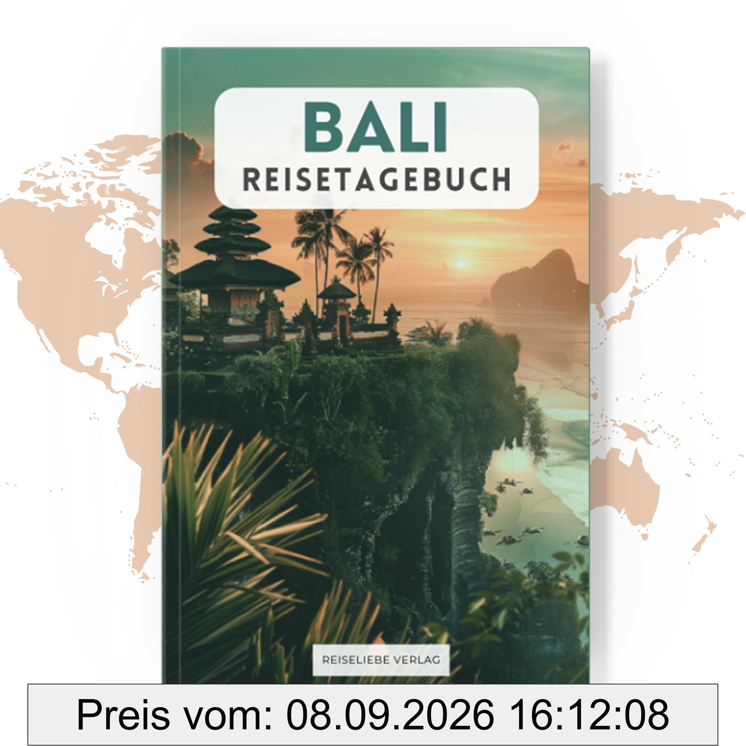 Reisetagebuch Bali: Dein Bali Reisetagebuch mit abwechslungsreichen Vorlagen, Selbstreflexion und viel Platz für Erinnerungen an deine Bali Reise