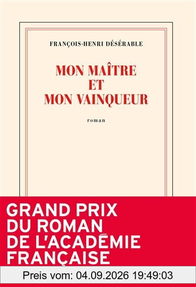 Mon maître et mon vainqueur