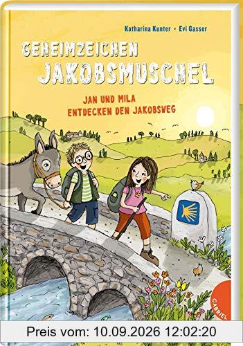 Geheimzeichen Jakobsmuschel. Jan und Mila entdecken den Jakobsweg: | Ein spannendes Kinder Sachbuch über Wandern auf dem berühmtesten Pilgerweg der Welt, für Kinder ab 7 Jahren