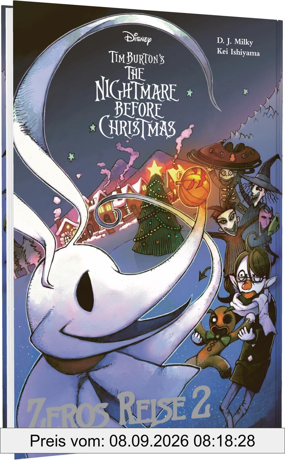 Tim Burton's The Nightmare Before Christmas: Zeros Reise 2: Magische Manga-Serie ab 10 über Abenteuer von Jack Skellingtons Geisterhund Zero