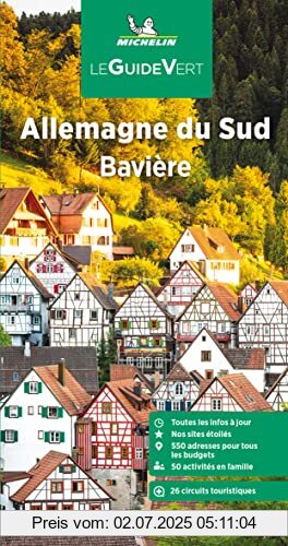 Die Buchhandlung in Oelde hat das Buch Michelin Le Guide Vert Allemagne du Sud-Baviere: Bavière (MICHELIN Grüne Reiseführer)