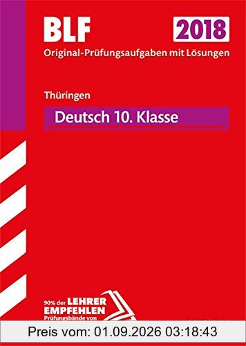Besondere Leistungsfeststellung Thüringen Gymnasium - Deutsch 10. Klasse