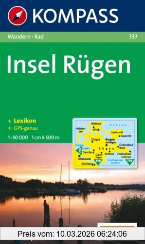 N/A Insel Rügen, 1, 50.000. Wandern / Rad. Gps-genau