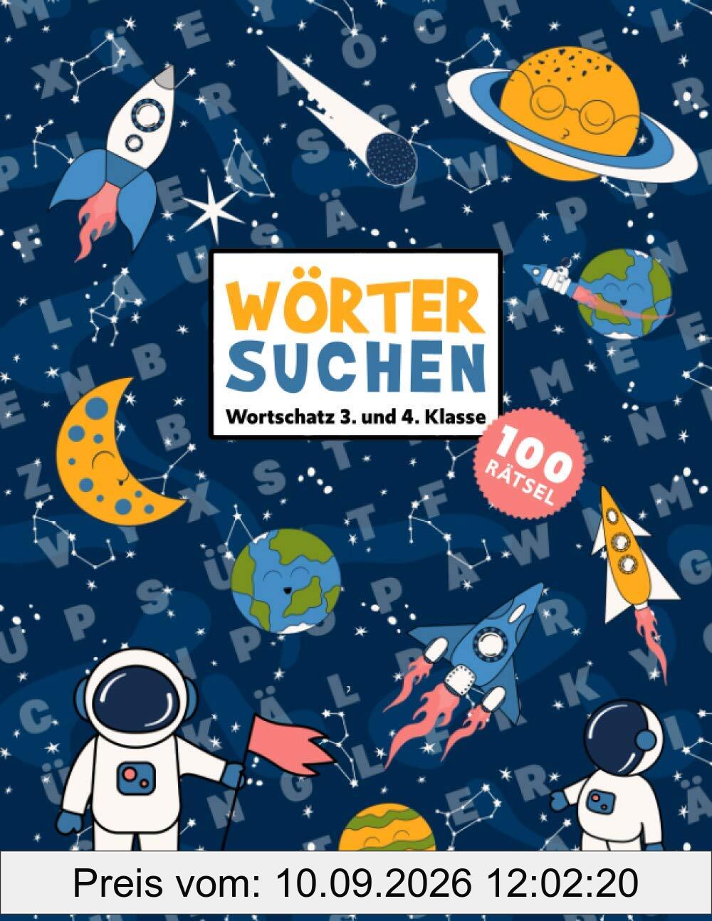 Buchstabensalat - Rätselbuch Für Kinder: 100 Wortsuchrätsel Wortschatz 3. & 4. Klasse | Wörter suchen im Wortgitter | Suchsel Wortsuchspiel | ... | Konzentrationstraining & Gehirnjogging