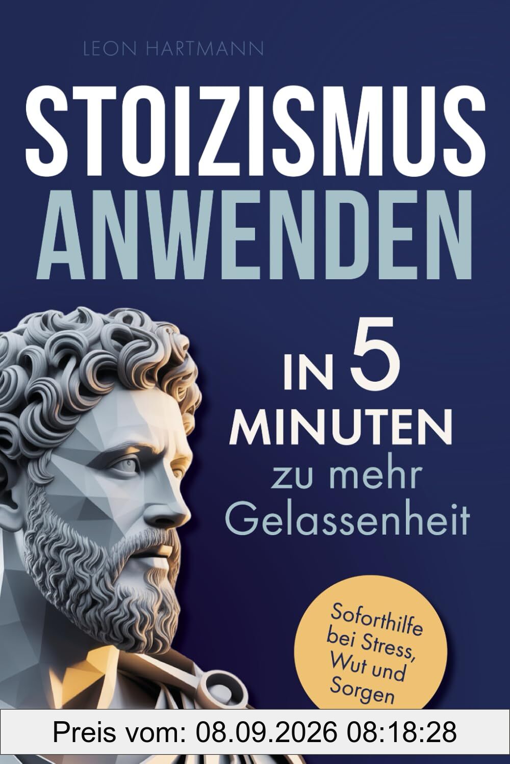 Stoizismus anwenden: In 5 Minuten zu mehr Gelassenheit: Gewinne Selbstbeherrschung, Resilienz & innere Stärke durch die Weisheit der Stoiker. Soforthilfe bei Stress, Wut & Sorgen