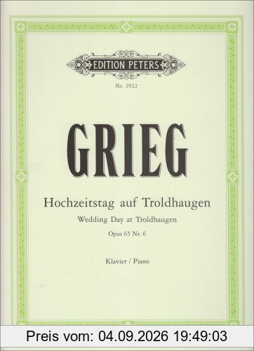 Hochzeitstag auf Troldhaugen Op 65/6. Klavier