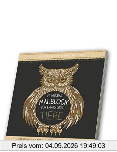Malblock für Erwachsene mit CD: Tiere 2