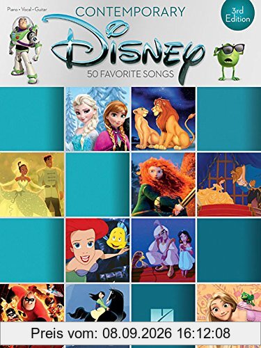 Contemporary Disney: 3rd Edition: Songbook für Klavier, Gesang, Gitarre (Piano-vocal-guitar)