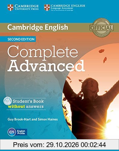 Complete Advanced Student's Book without Answers with CD-ROM 2nd Edition