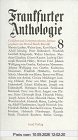 Frankfurter Anthologie. Gedichte und Interpretationen: Frankfurter Anthologie, Bd.8