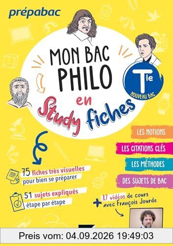 Mon bac philo en study fiches terminale : nouveau bac