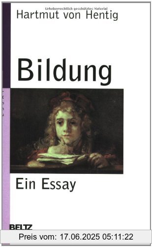 Binding : Taschenbuch, Edition : Lizenzausgabe, 8., aktualisierte Aufl., Label : Beltz, Publisher : Beltz, medium : Taschenbuch, numberOfPages : 210, publicationDate : 2009-09-14, authors : Hartmut von Hentig, languages : german, ISBN : 3407221584