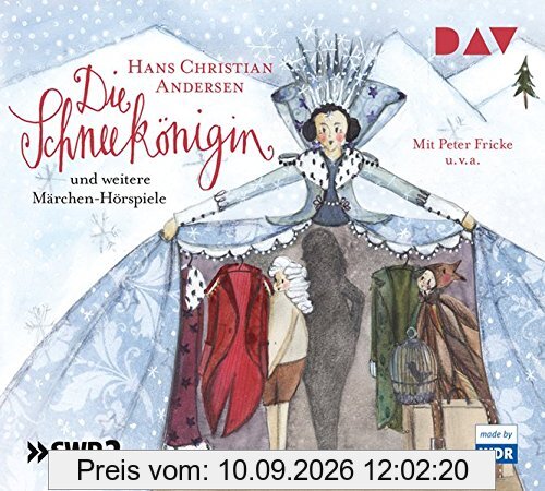 Die Schneekönigin und weitere Märchen-Hörspiele: Hörspiele mit Peter Fricke u.v.a. (3 CDs)