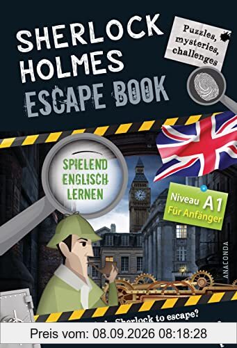 Sherlock Holmes Escape Book. Spielend Englisch lernen - für Anfänger Sprachniveau A1