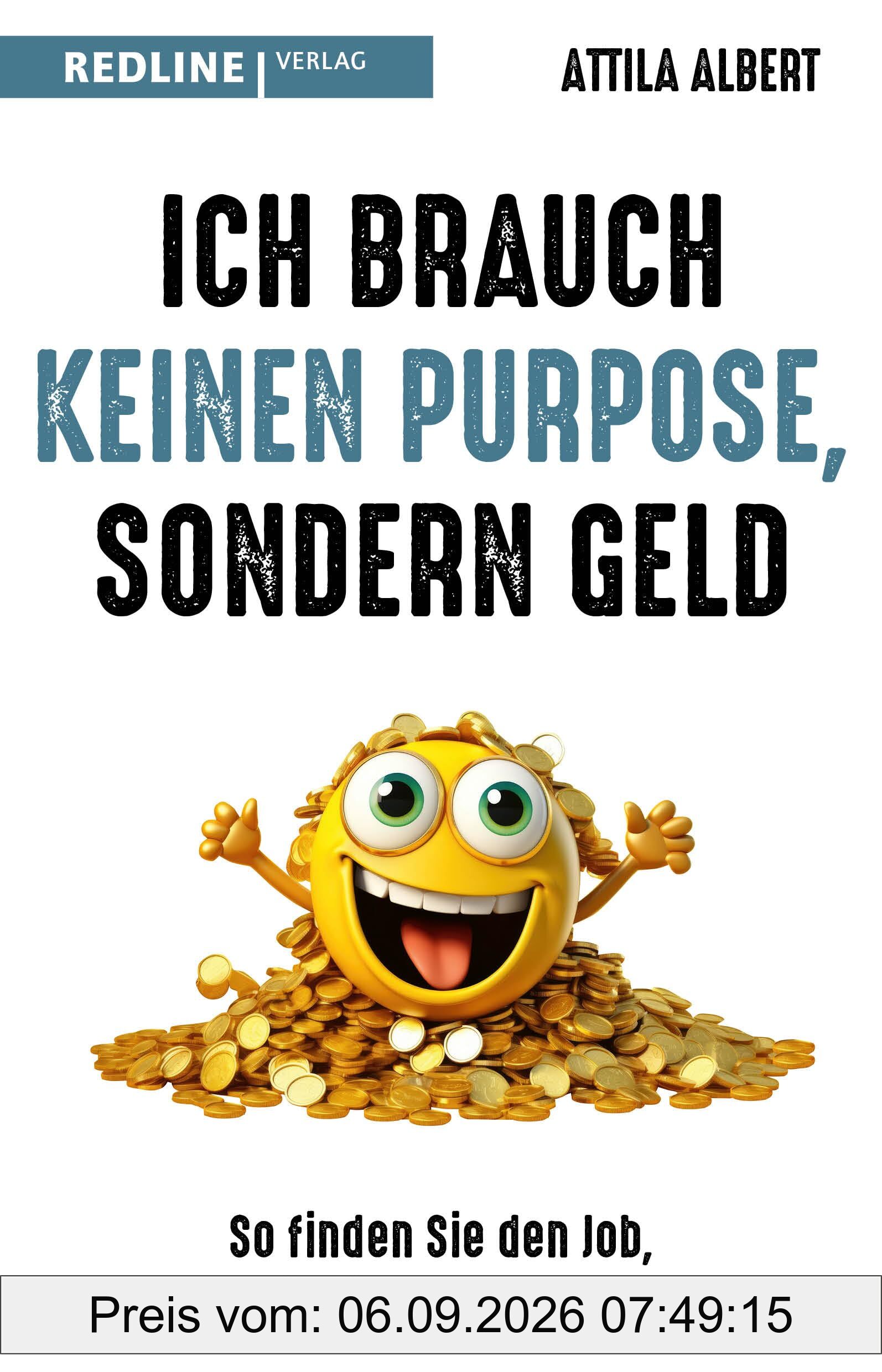 Ich brauch keinen Purpose, sondern Geld: So finden Sie den Job, der wirklich zu Ihnen passt. Ein Plädoyer für mehr Realismus und Pragmatismus bei der Jobsuche