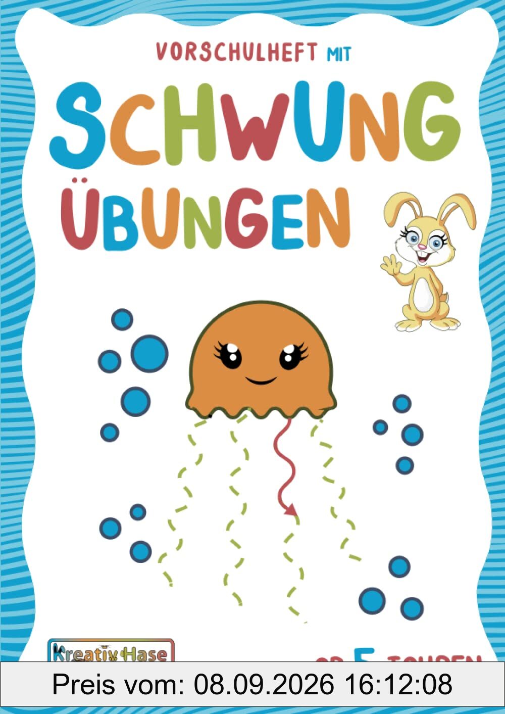 Vorschulheft mit Schwungübungen ab 5 Jahren: Kindergarten und Vorschule Übungsheft zur Vorbereitung auf das Schreiben. Ideales Geschenk für Kinder