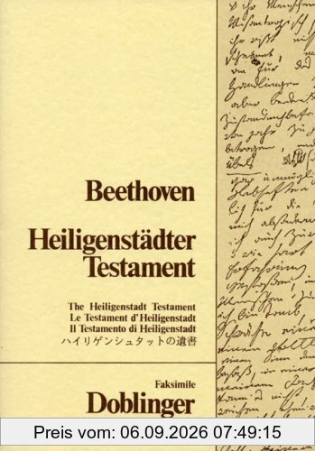 Heiligenstädter Testament: Faksimile-Ausgabe