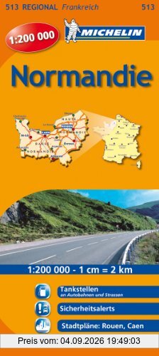 Normandie (Michelin Regionalkarte)