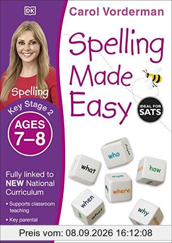 Spelling Made Easy, Ages 7-8 (Key Stage 2): Supports the National Curriculum, English Exercise Book (Made Easy Workbooks)