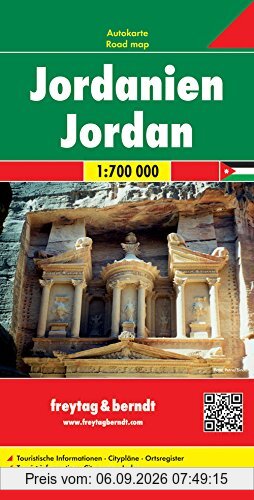 Freytag Berndt Autokarten, Jordanien - Maßstab 1:700 000 (freytag & berndt Auto + Freizeitkarten)