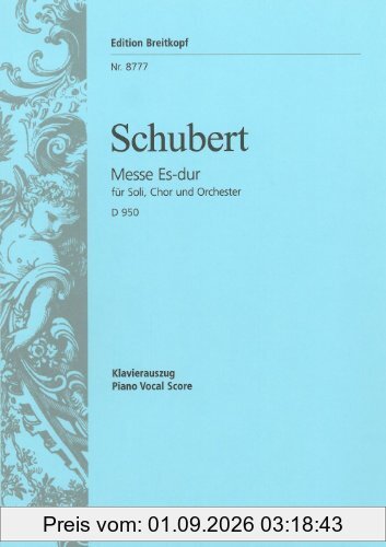 Messe Es-dur D 950 - Breitkopf Urtext - Klavierauszug (EB 8777)