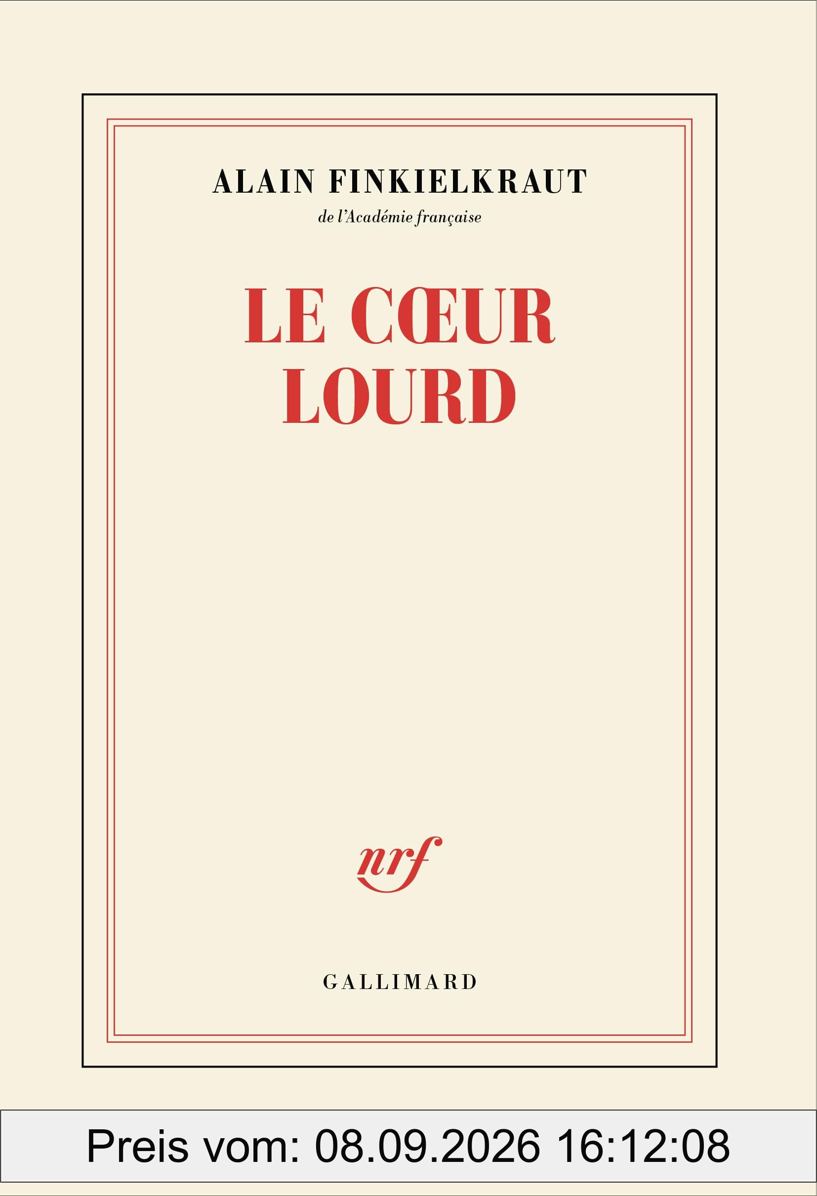 Le coeur lourd : conversation avec Vincent Trémolet de Villers