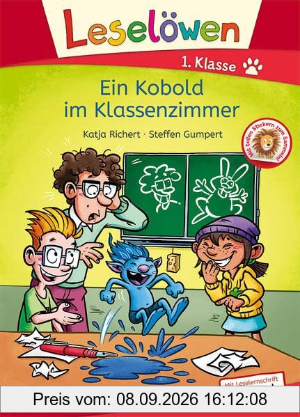 Leselöwen 1. Klasse - Ein Kobold im Klassenzimmer: Mit Leselernschrift ABeZeh - Erstlesebuch für Kinder ab 6 Jahren