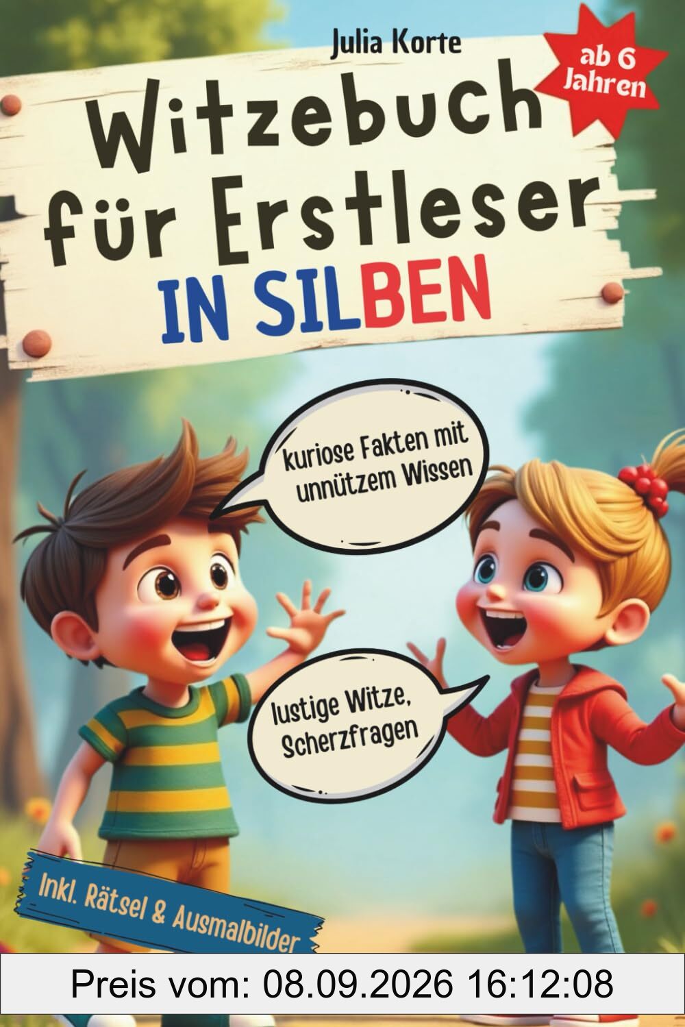 Witzebuch für Erstleser in Silben: Lachen, Staunen, Lesen - der perfekte Spaß für Leseanfänger ab 6 Jahren / 1. Klasse