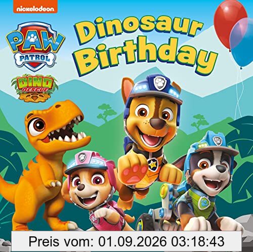 PAW Patrol Board Book – Dinosaur Birthday: The new dinosaur board book from the hit PAW Patrol Dino Rescue series!