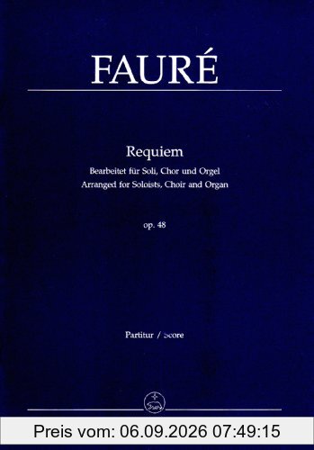 Requiem. Bearb. für Soli, Chor und Orgel