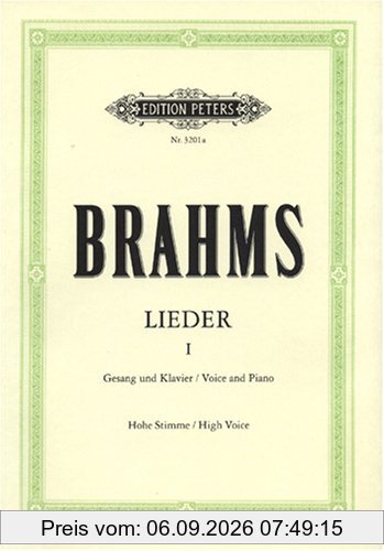 Lieder 1: Gesang und Klavier / Voice and Piano.Hohe Stimme / High Voice